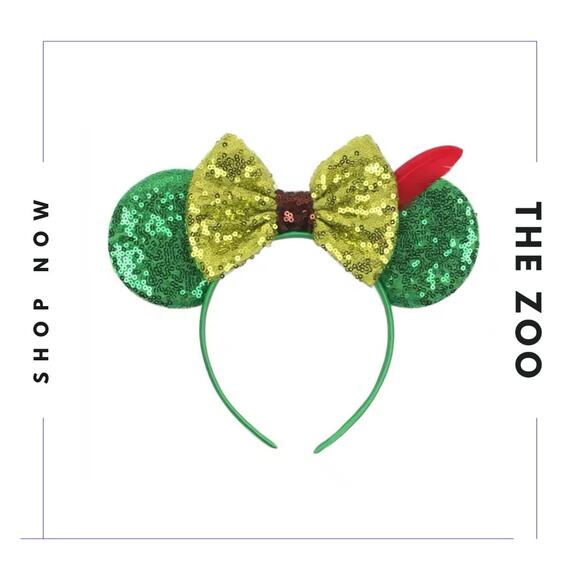 Peter Pan Mouse Ears Headband and Scrunchie - Picture 2 of 3